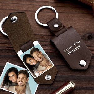 Mini Photo Album Keychain, Personalized Gift, Custom Leather Photo Keychain,  Gift for Boyfriend, Anniversary Gifts, Boyfriend Christmas Gift 