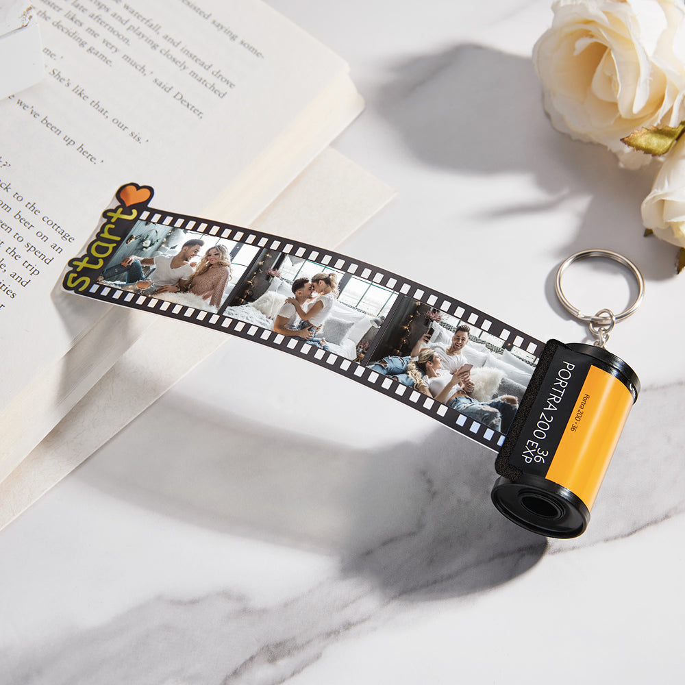 Personal Film Roll Keychain Custom Camera Roll Key Chain Personalized